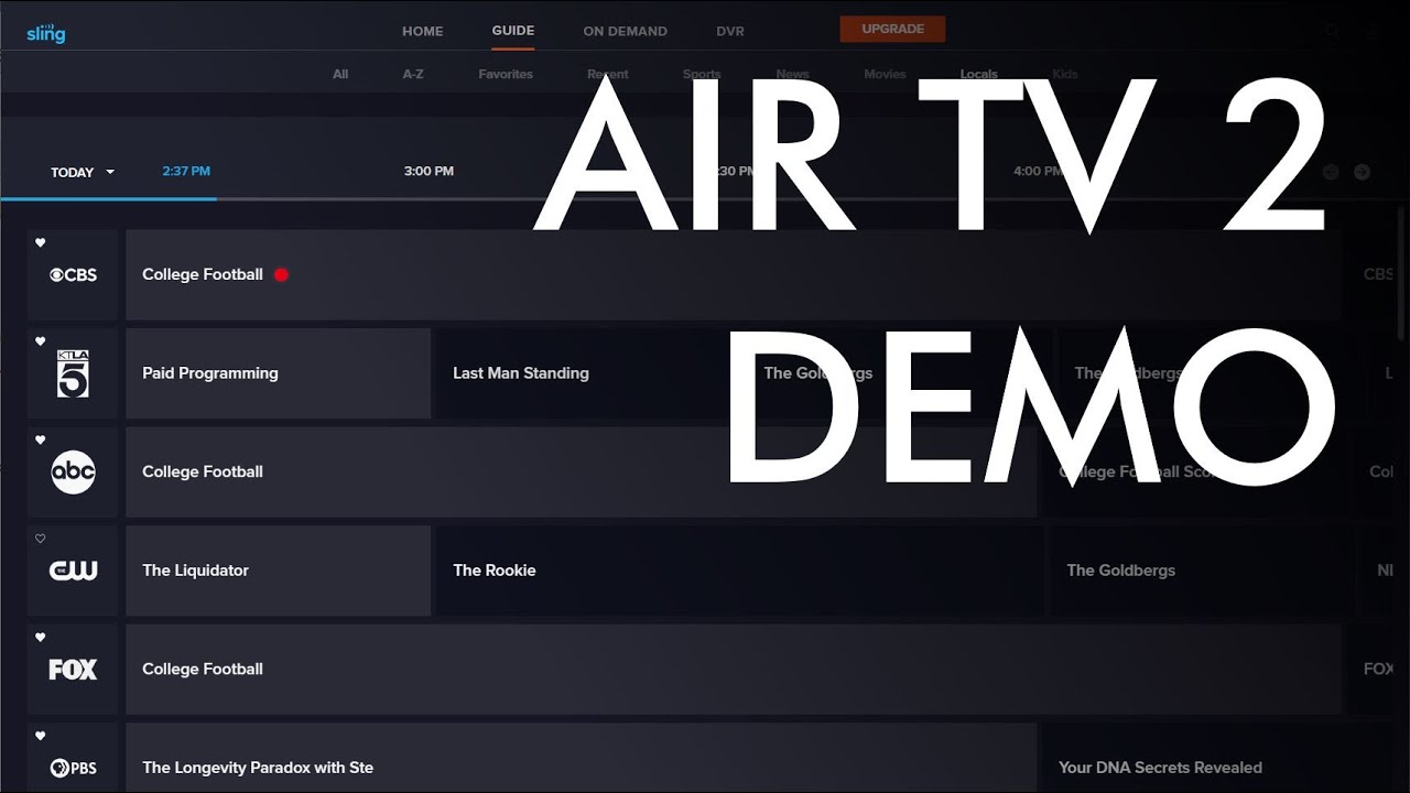 AirTV Demo: Watching Live and Recorded TV on the Sling App
