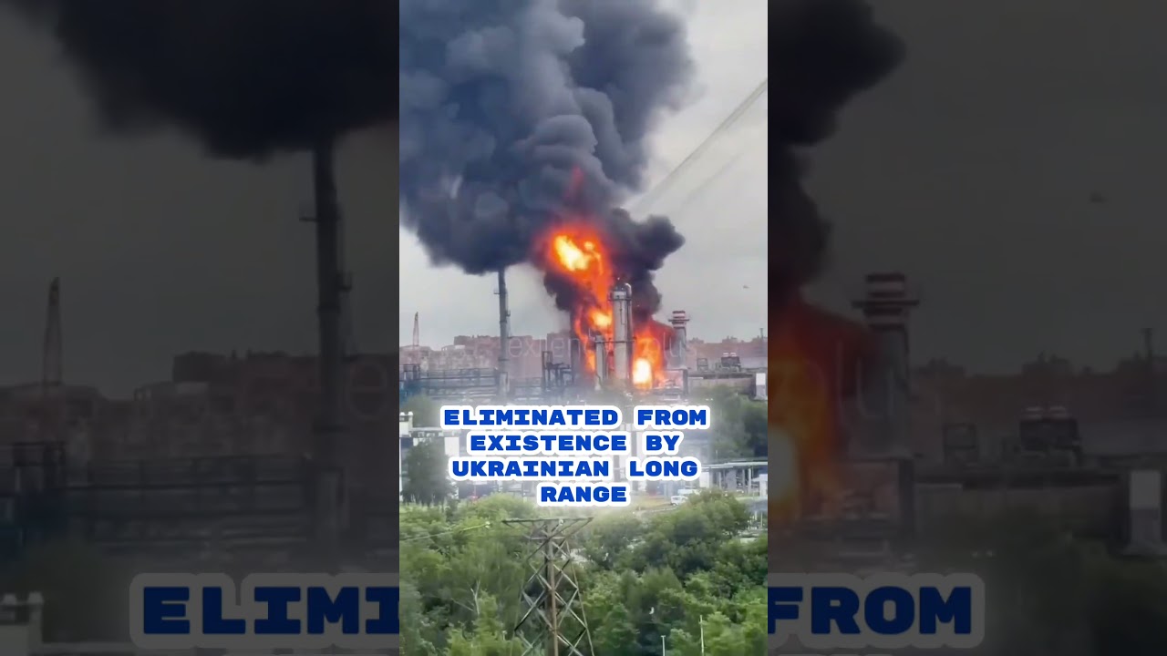 Russia's Fuel Crisis 2.0: Moscow Oil Refinery in Flames 🔥