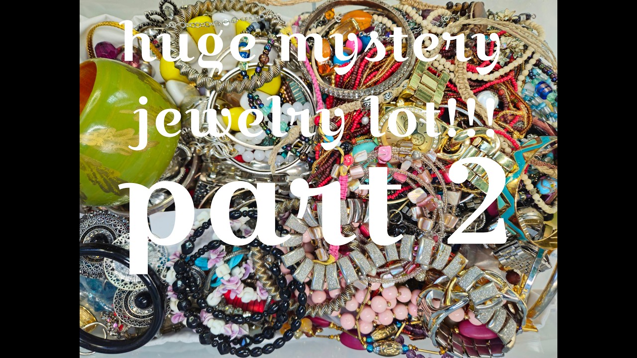 Распаковка огромной загадочной коллекции ювелирных изделий! Часть 2!!!