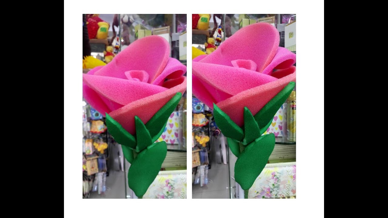 Hermosa Rosa hecha con hule espuma, muy linda!!!!