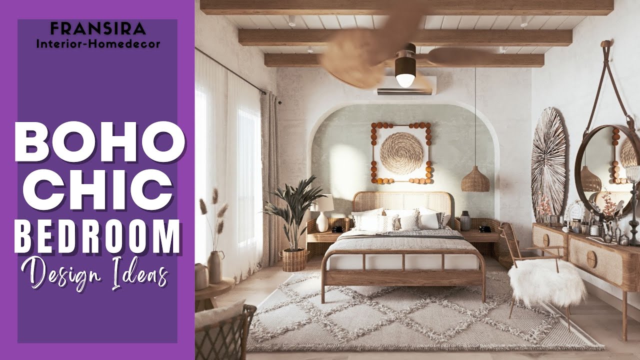 MODERN BOHO BEDROOM DECOR || Bohemian Interior style  #bohochic