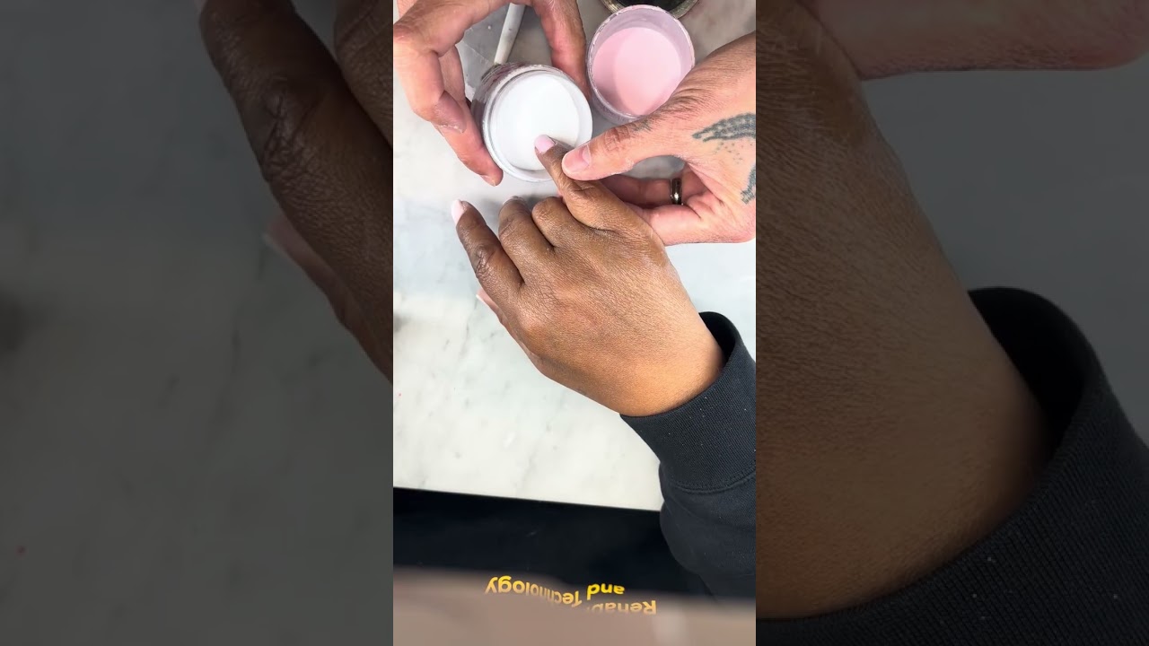 Ombré Pink & white 