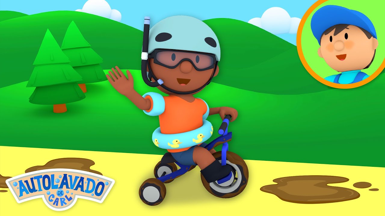 El triciclo de Billy | El Autolavado de Carl | Caricatura Para Niños