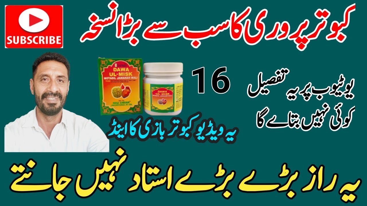 KABOOTAR PARWARI KA SB SE BARA NUSKHA