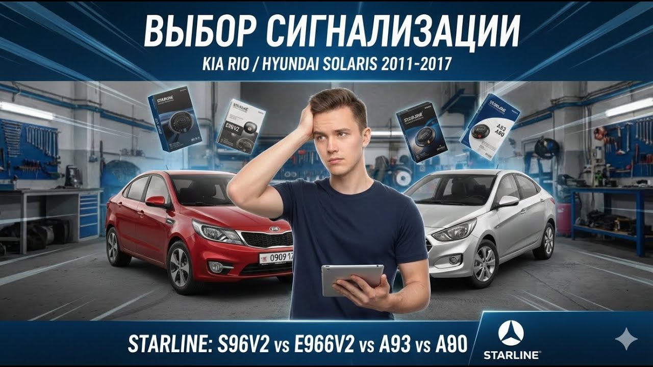 Выбор cигнализации для Kia Rio/Hyundai Solaris 2011-2017 в 2026 году.