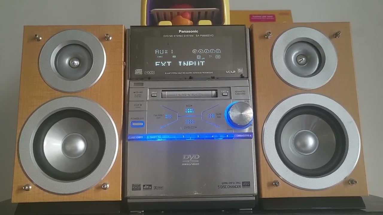 Panasonic DVD/MD stereo system SA-PM900DVD dàn mini giá 1.2 triệu