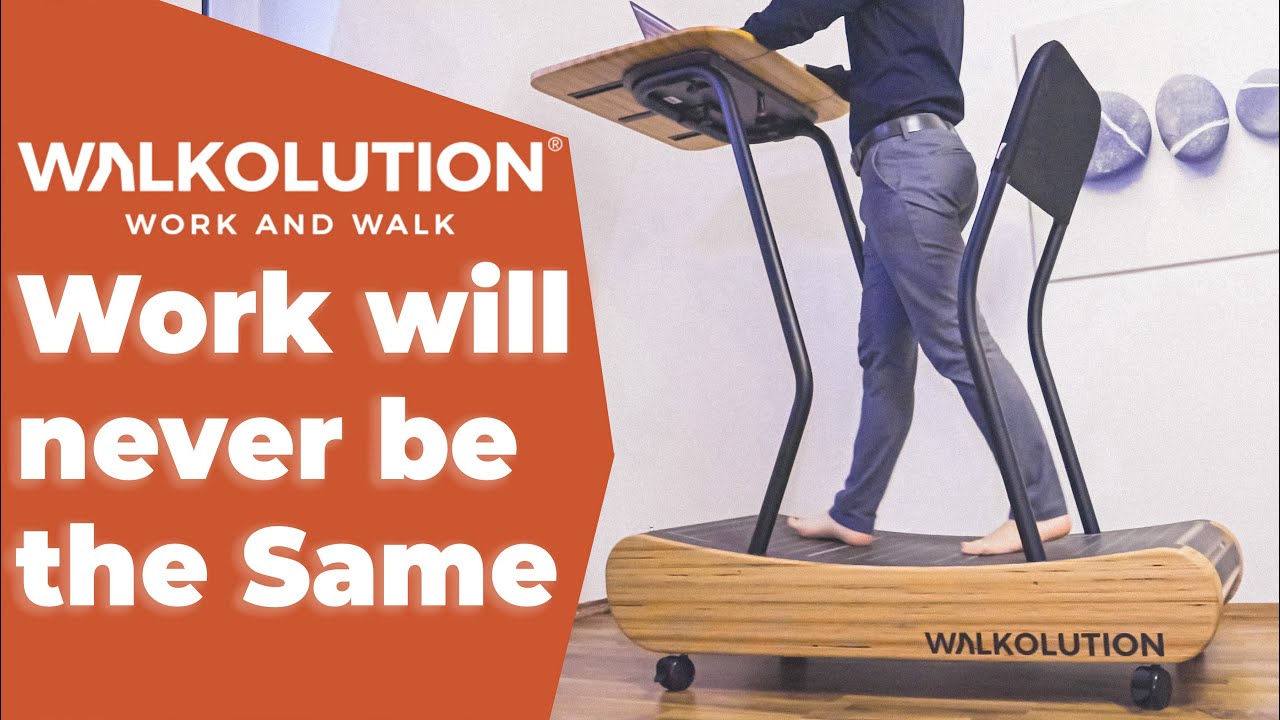 Maximize Your Productivity: The Walkolution — Wooden Under Desk Treadmill to Work and Walk