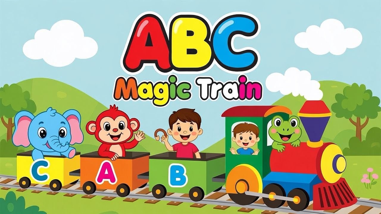 ABC Magic Train Rhymes | Learn Alphabet A to Z with Fun Songs for Kids & Toddlers