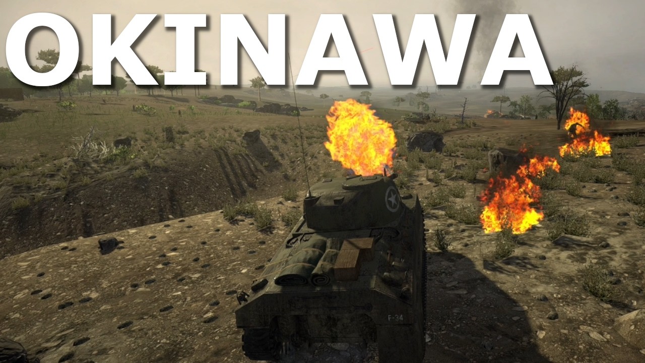 The Battle of Okinawa, Japan 1945 | Into the Abyss | Easy Red 2 Mod