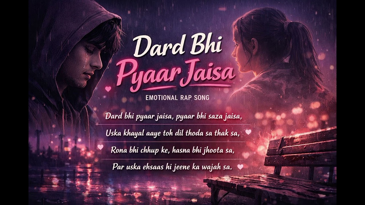 Dard Bhi Pyaar Jaisa | Emotional Sad Rap Song | mon sk 23 vibes