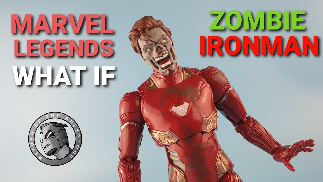 marvel legends zombie ironman (what if ?) action figure unboxing review