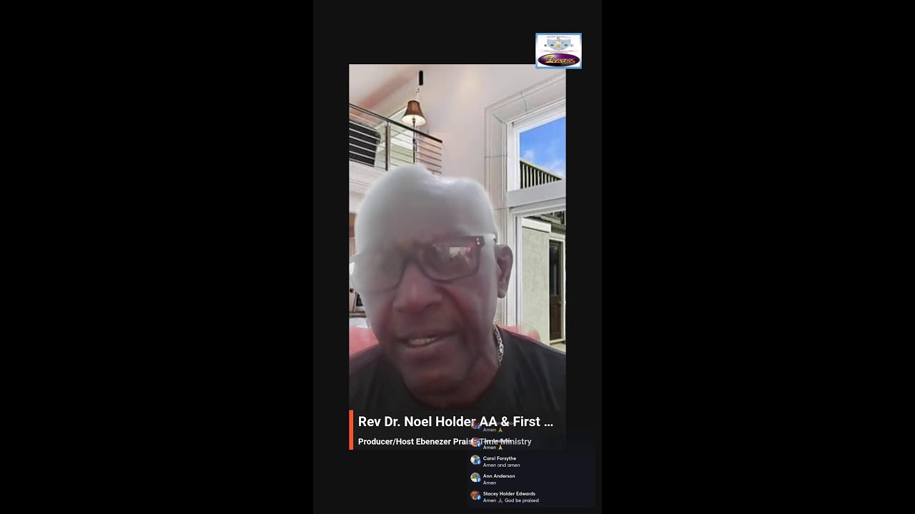 Saturday Morning Talks : Rev Dr Noel G Holder AA 📱