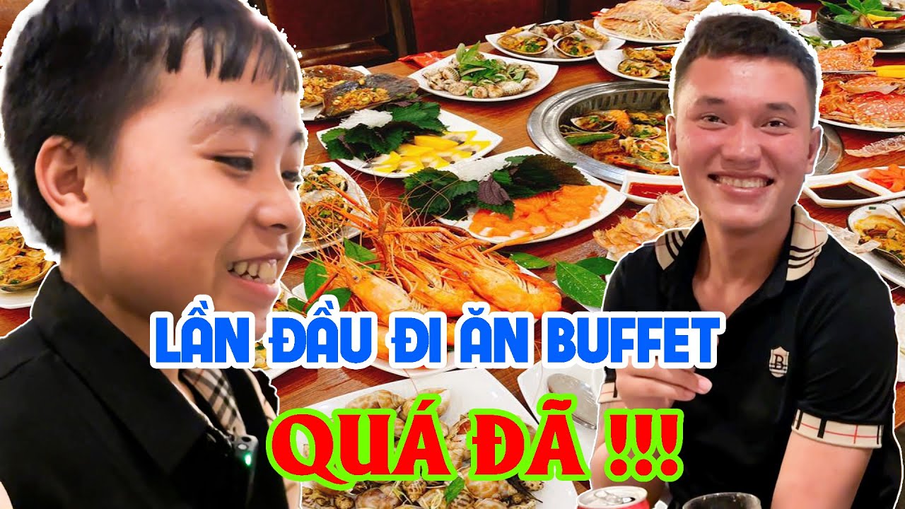 PHẢN ỨNG CỦA CHÁ VÀ VƯƠNG KHI LẦN ĐẦU ĐI ĂN BUFFET - 