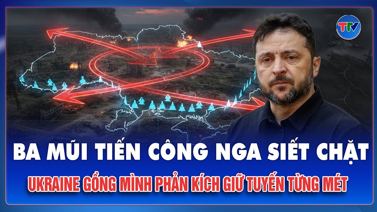 Thời sự Quốc tế tối 26/1: Nga tăng tốc trên 3 mặt trận, Ukraine dồn lực phản công,giằng co khốc liệt