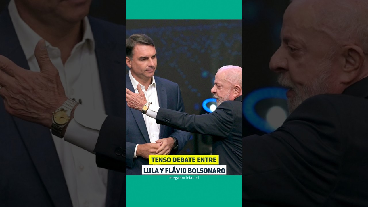 Tenso debate entre Lula y Fl&aacute;vio Bolsonaro