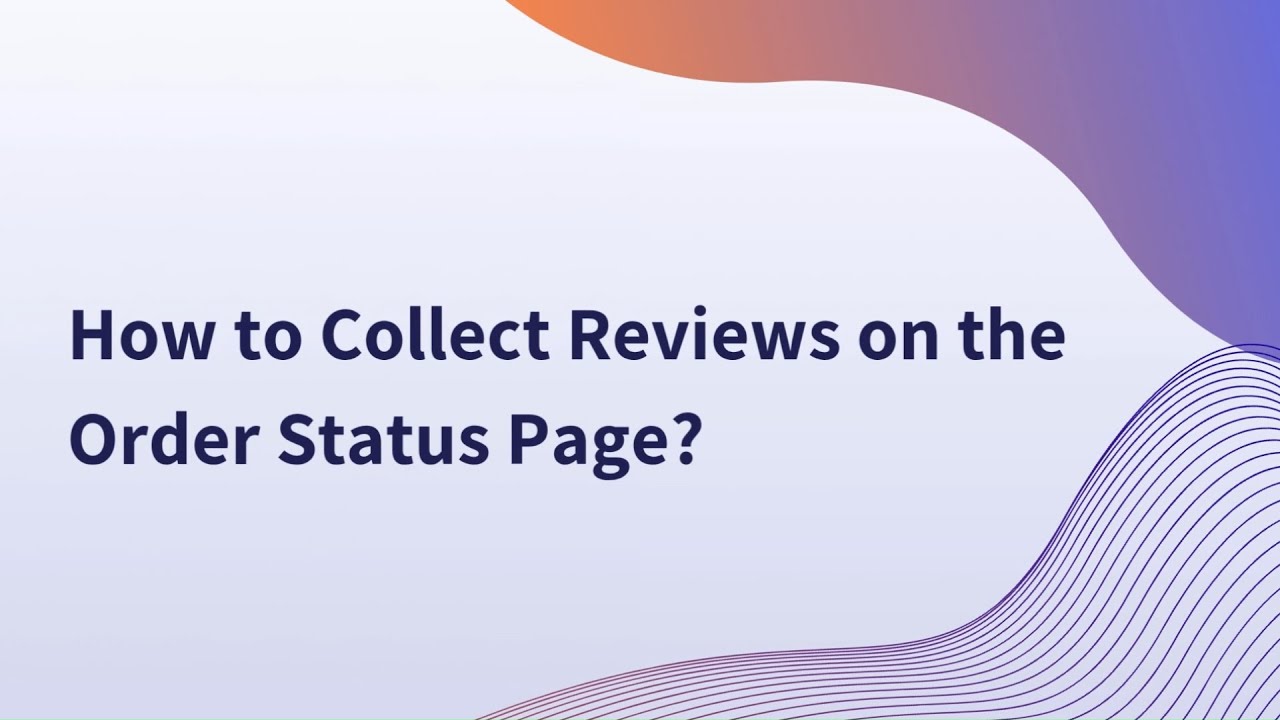 How to Collect Shopify Reviews on Order Status Page | Shopify Tutorial 2025 |