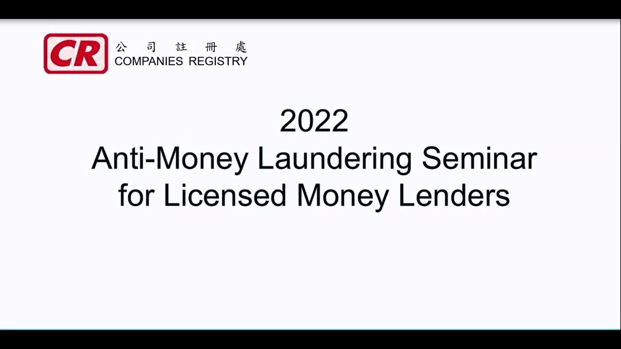 Presentation: Overview of Licensing Conditions of Money Lenders Licence