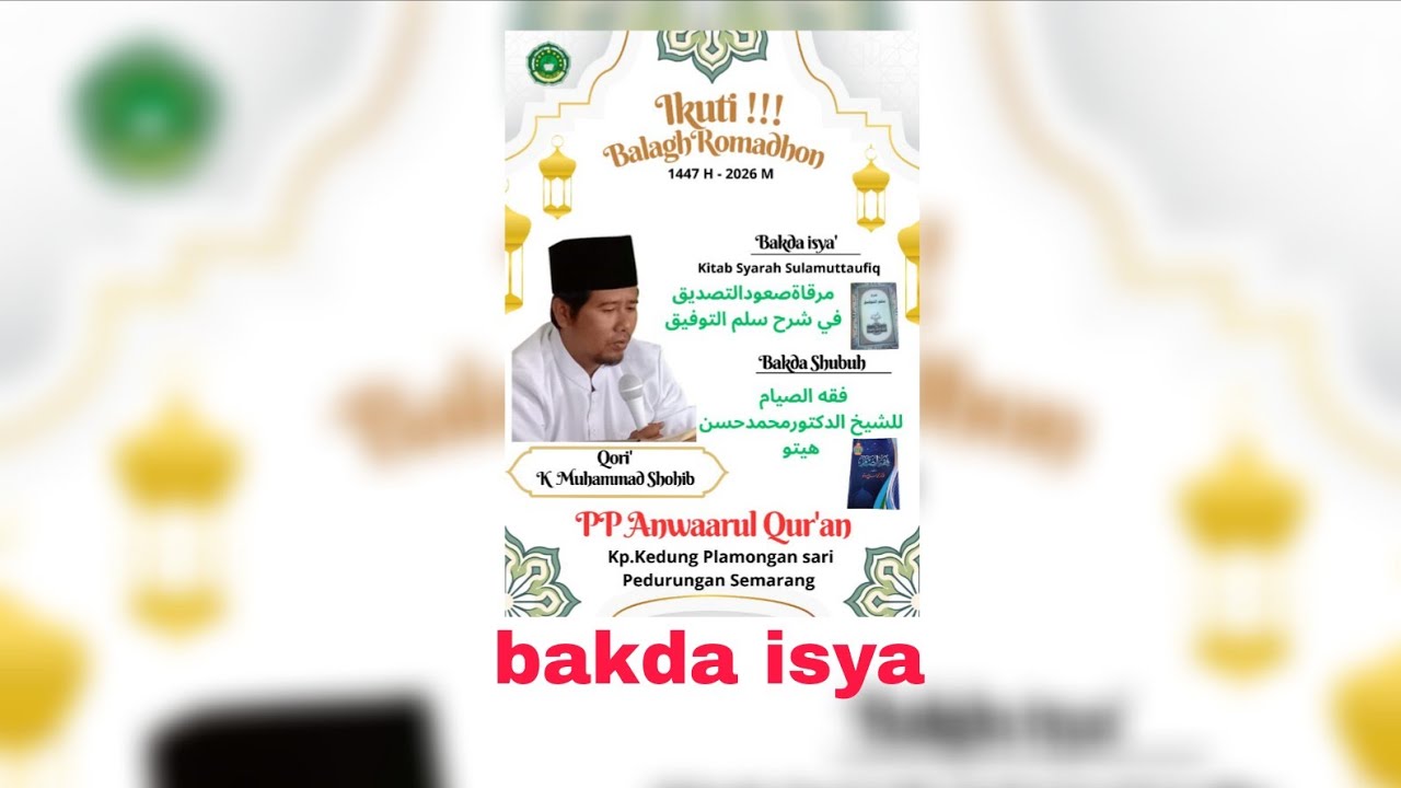 #Live Kajian Syarah sulamuttaufiq