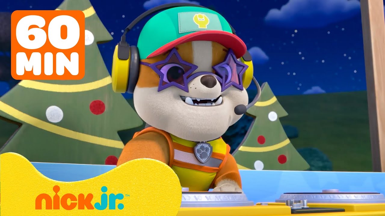 Rubble & Crew | 60 min kerstmeezingen met Rubble 🎄🎶 met Charger, Mix & Wheeler | Nick Jr. Nederlands