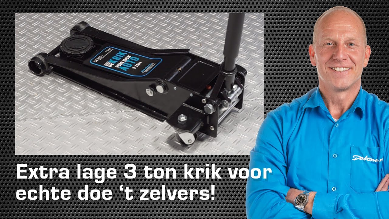 Extra lage krik 3 ton - Rintje Ritsma laat 't zien | Datona.nl