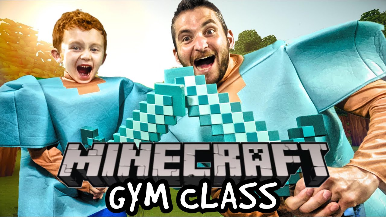 Kids Workout! MINECRAFT GYM CLASS! Real-Life VIDEO GAME! Kids Workout Videos, DANCE, & P.E. FUN!