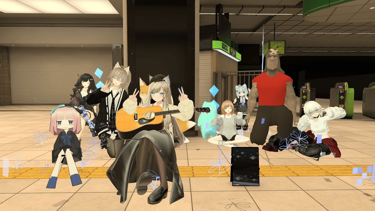 【VRCテスト配信！】VRCでストリートライブやってみる！【#V弾き語りスト】 #Vtuber #雑談 #VRC