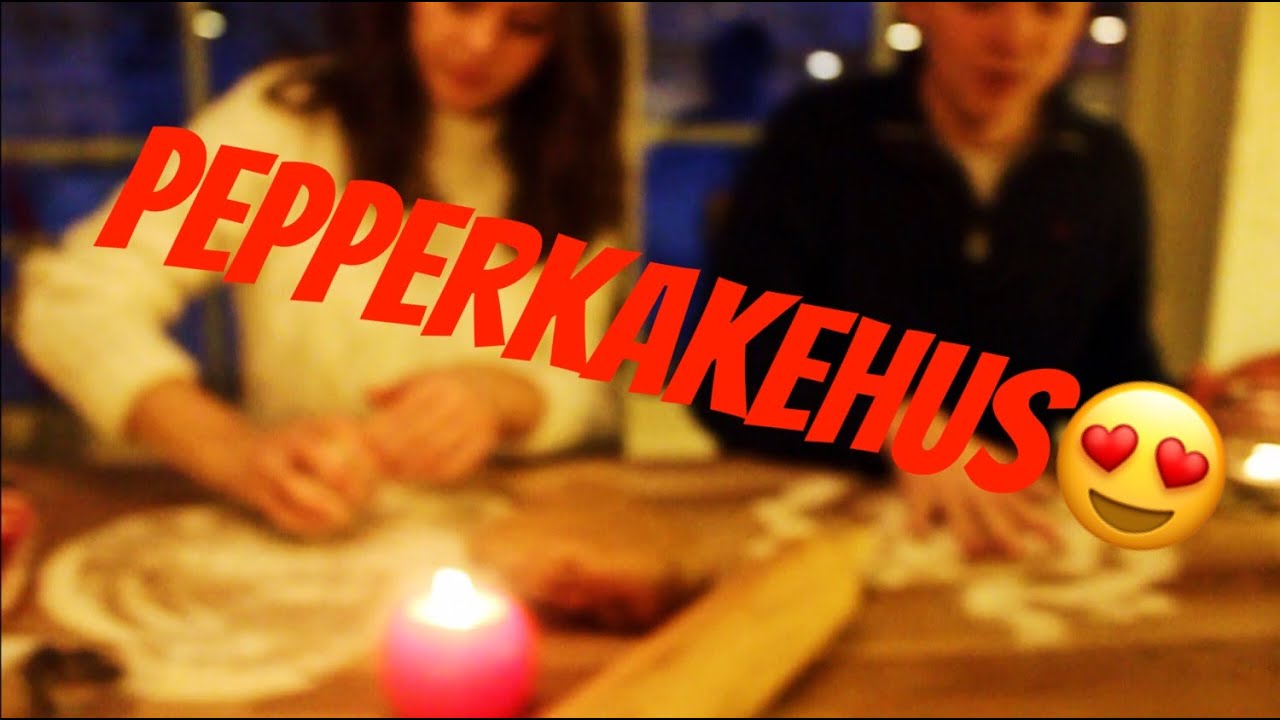 Pepperkakehus med kjæresten min!