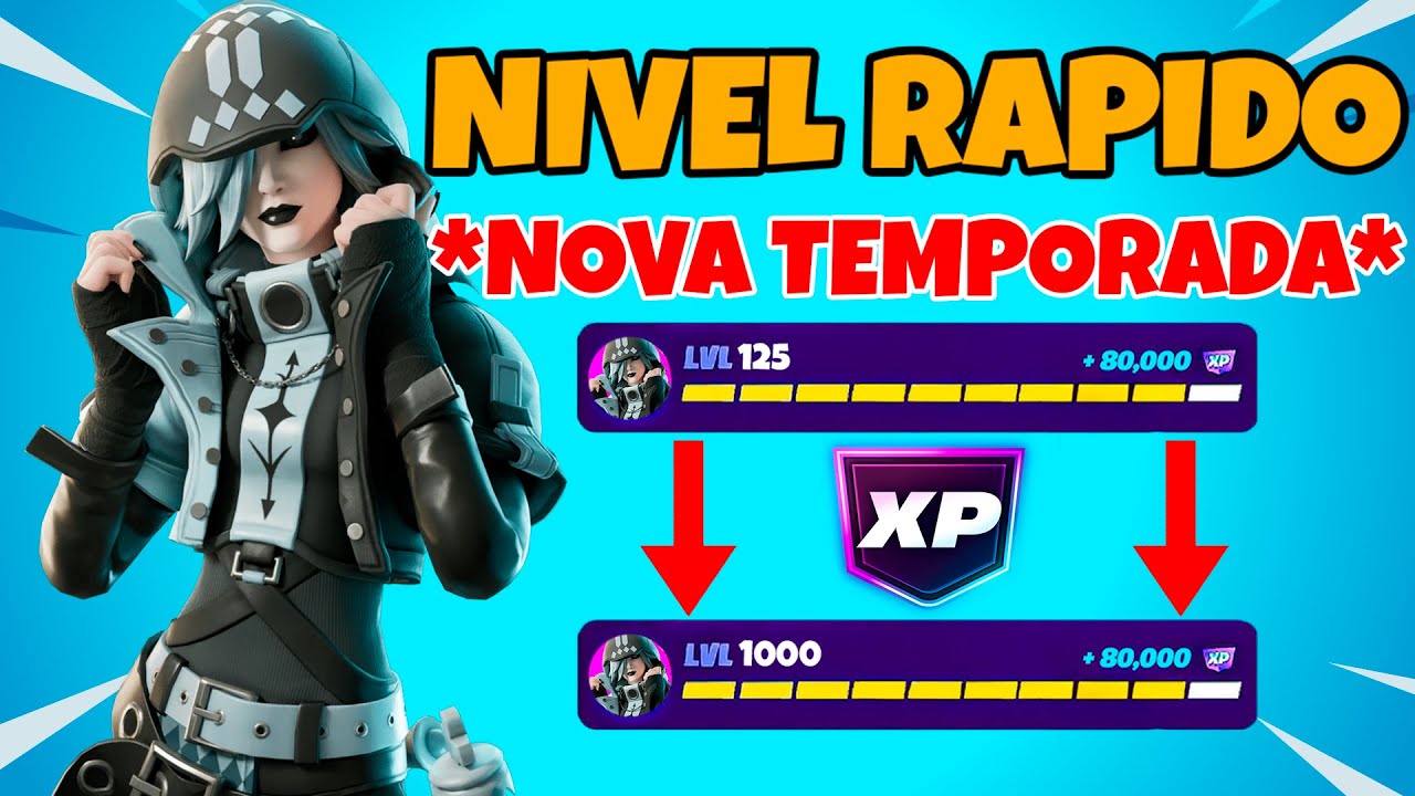 *SEM TIMER* MELHOR MAPA DE XP para SUBIR DE NIVEL RAPIDO na NOVA TEMPORADA