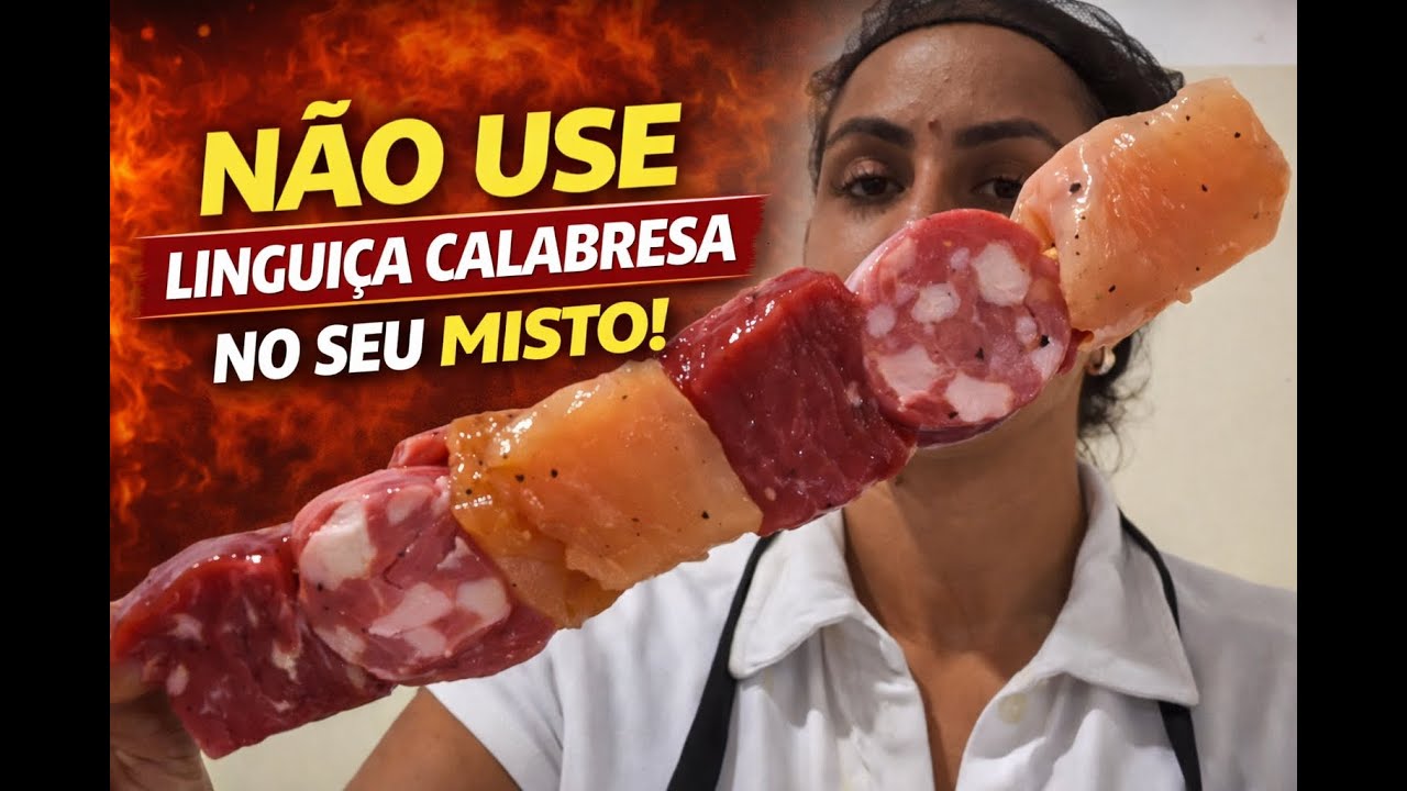 ESPETINHO MISTO: NÃO USE CALABRESA!