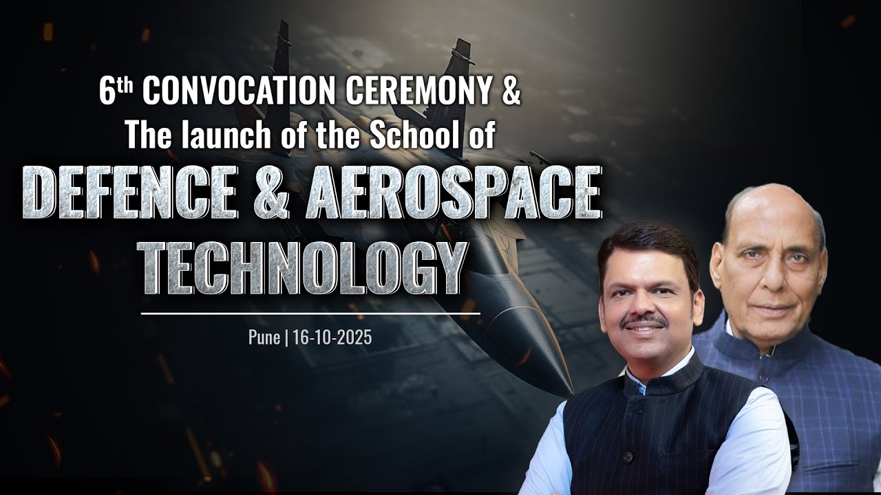 Convocation Ceremony & Launch of Defence School at Symboisis University | CM Devendra Fadnavis