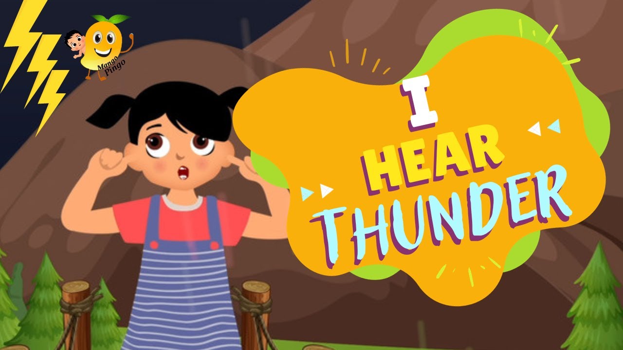 I Hear Thunder Nursery Rhyme Song Baby Rhymes Songs For Children and Preschoolers | MangoPingo