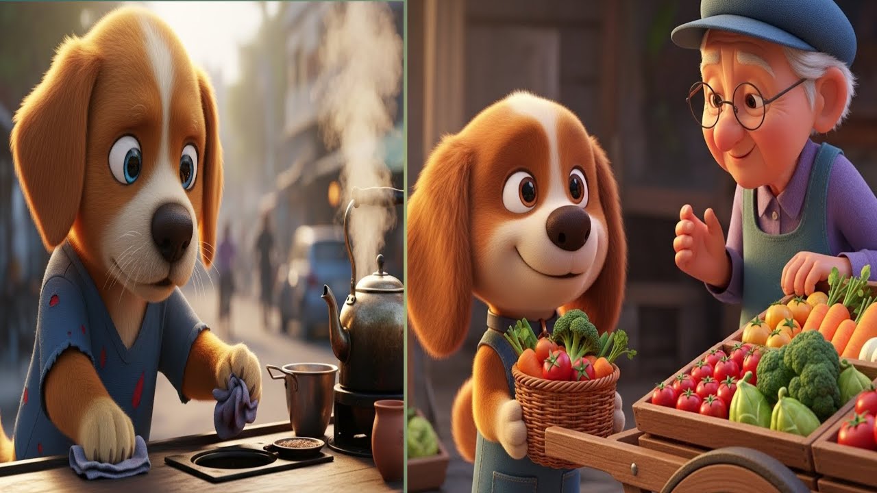 Poor Puppy’s Hard Work Changed Everything | Emotional Moral Story