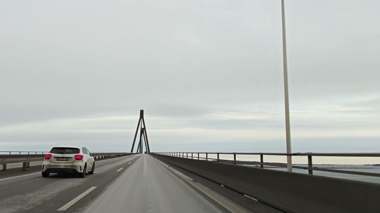 Driving in my car from Stubbekøbing to Bogø By in Denmark. 4K 2160p. 12/01-2026