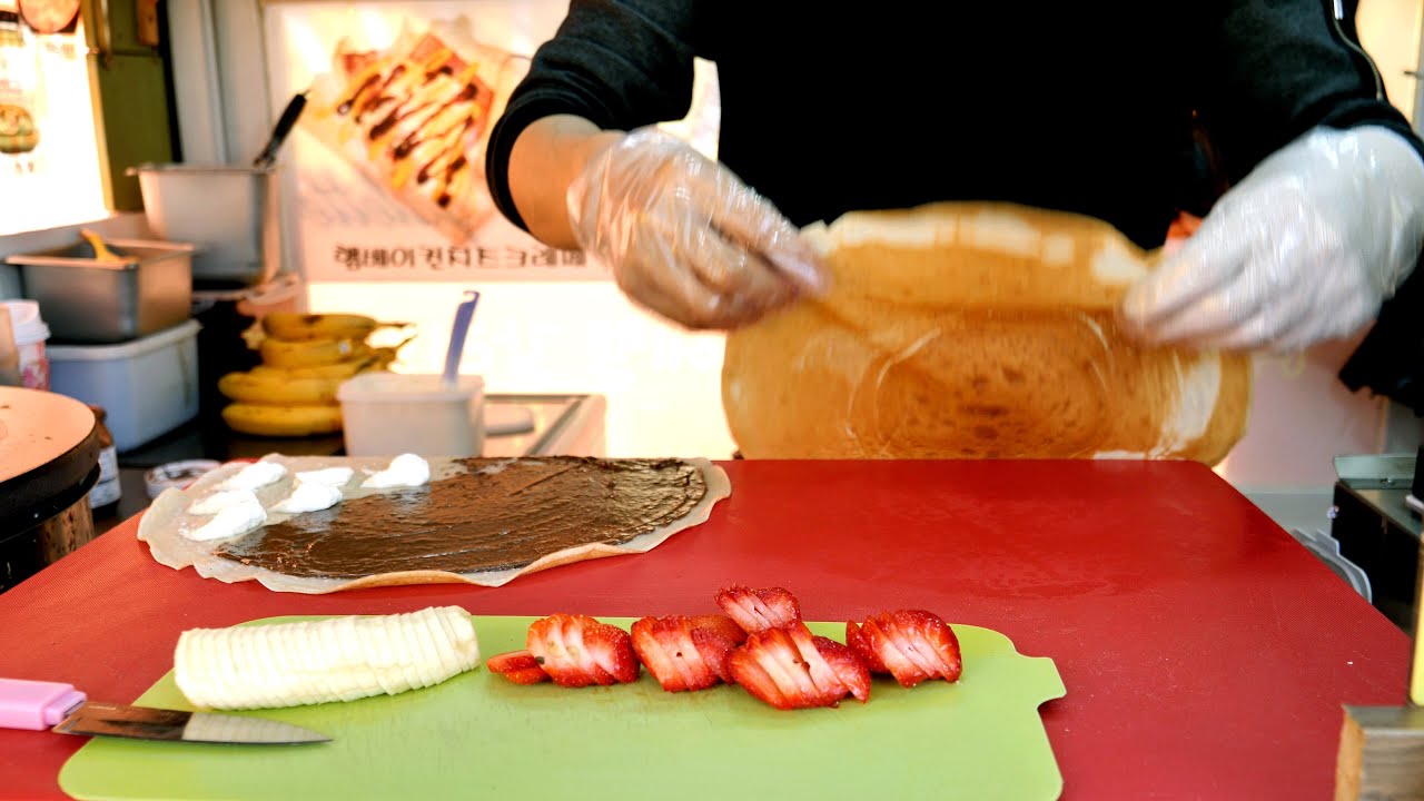 크레페 달인 Creamy Crepe Compilation - Korean food