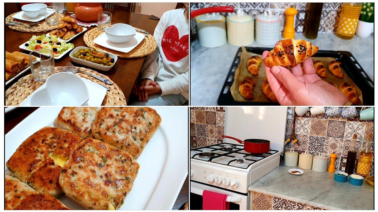 رمضان معي🌙أطباق شهية بالجبن🧀مملحات(ميني كرواسون بالفرماج) مربعات الدجاج المحشية🤩وبوراك إقتصادي♥️