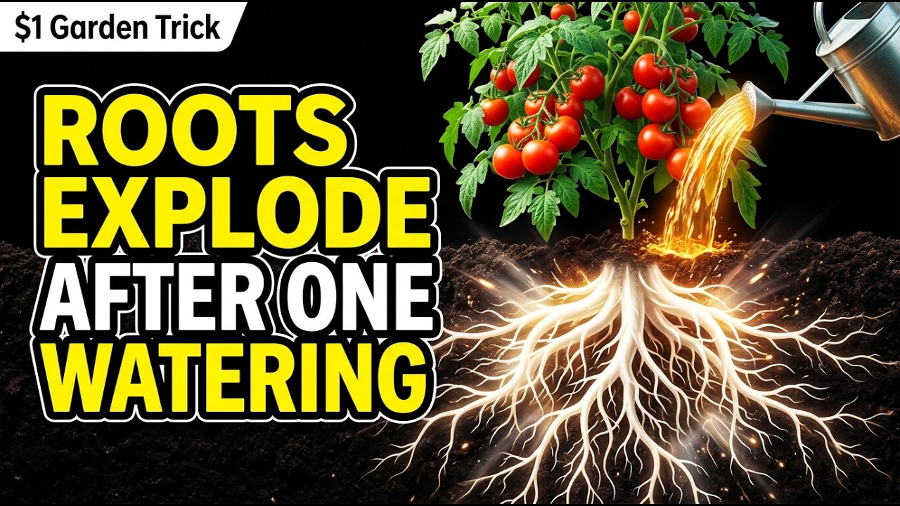 Roots Will Immediately Explode And Triple Your Harvest — Water Once With This!