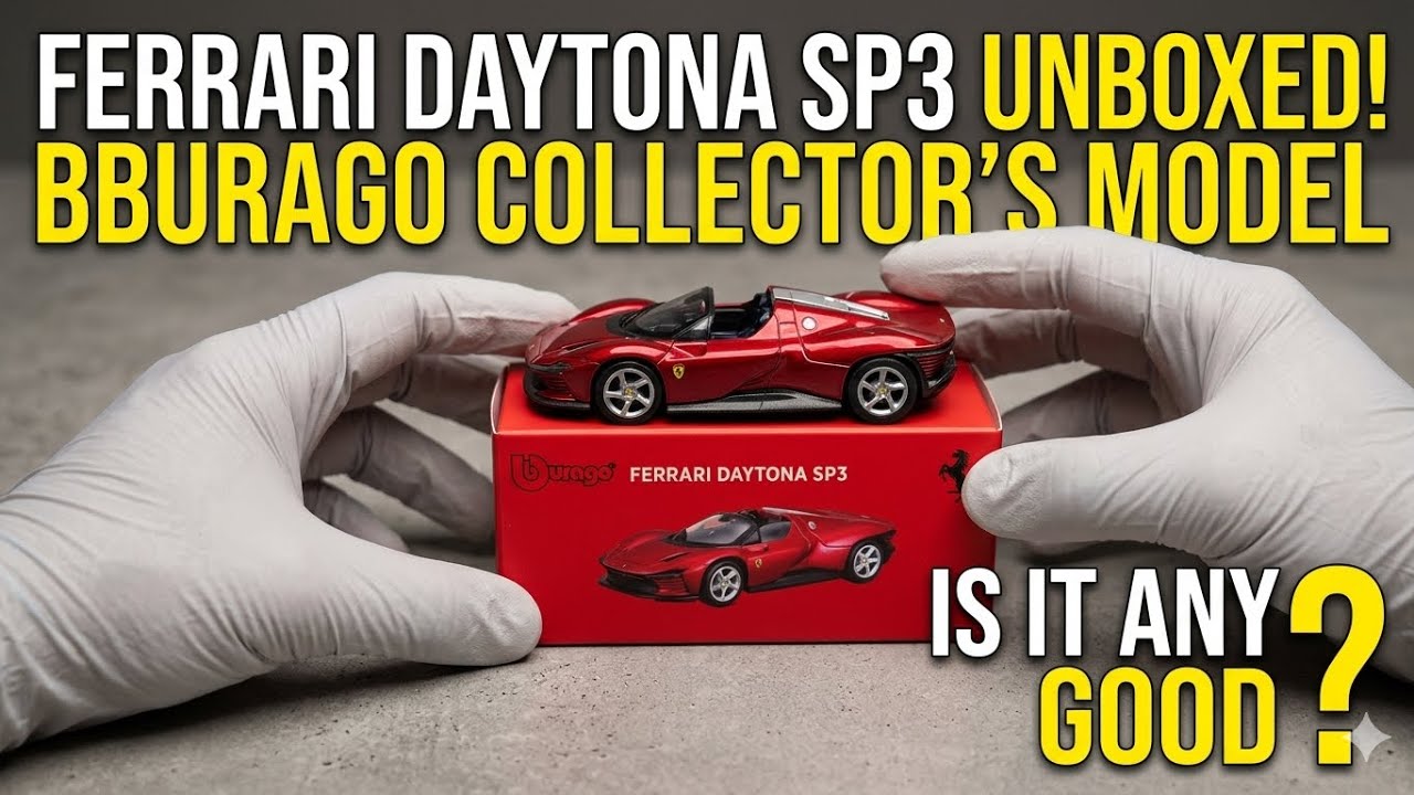 FERRARI DAYTONA SP3 BURAGO COLLECTOR’S MODEL..