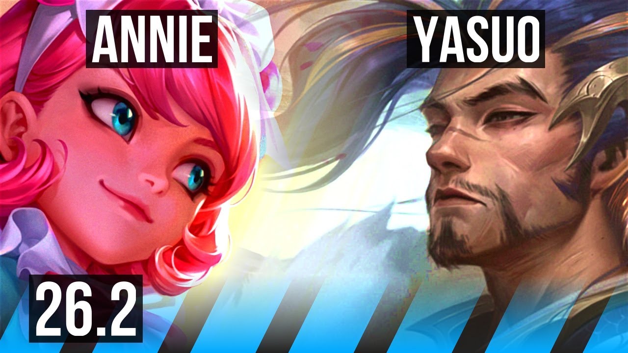 ANNIE vs YASUO (MID) | NA Grandmaster | 26.2