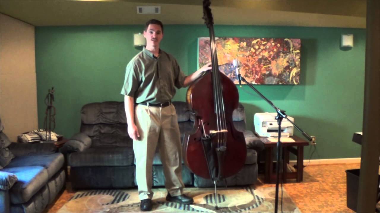 Double Bass Lesson - Standing pt. 1 - Holding the Bass