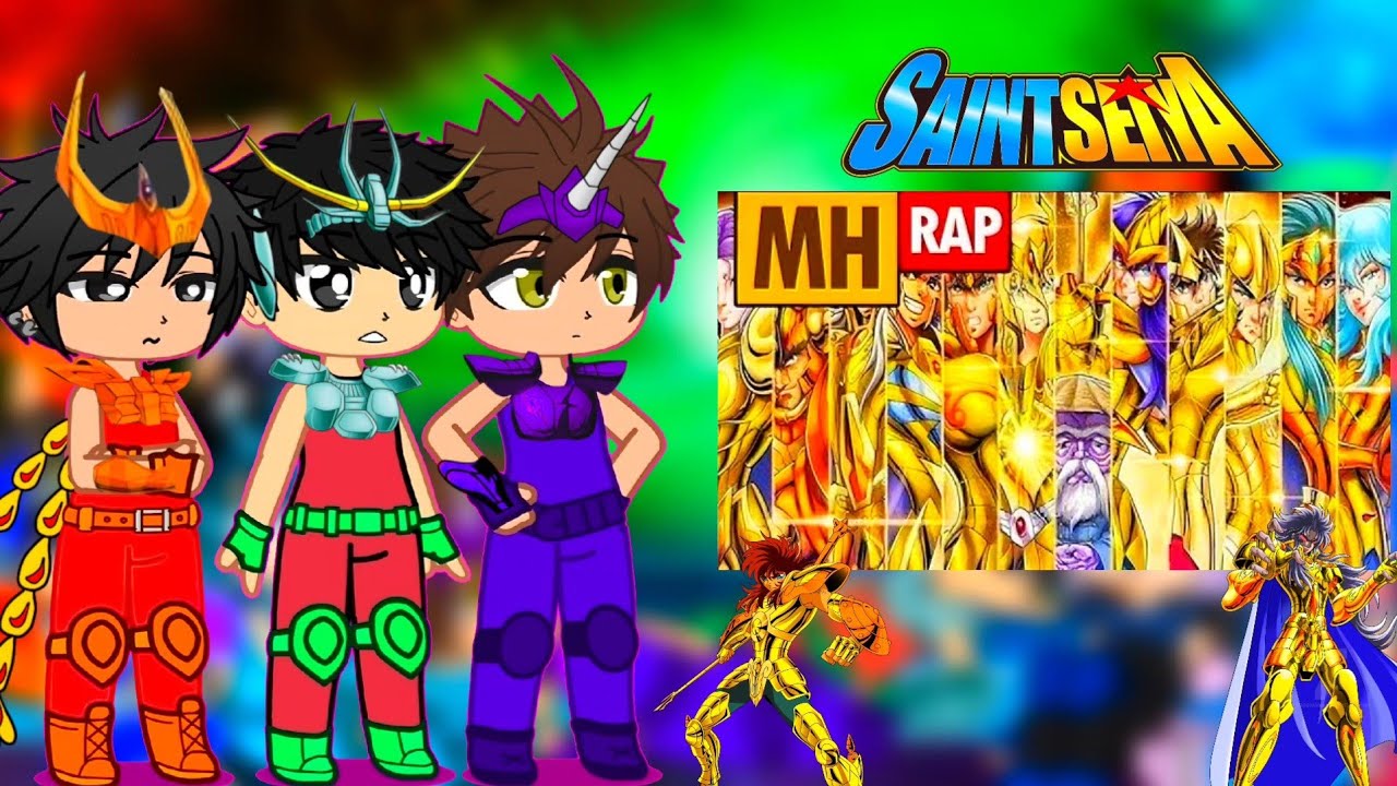 CAVALEIROS DE BRONZES REAGINDO AO RAP DOS 12 CAVALEIROS DE OURO// MHRAP \\[Gacha Art] CDZ