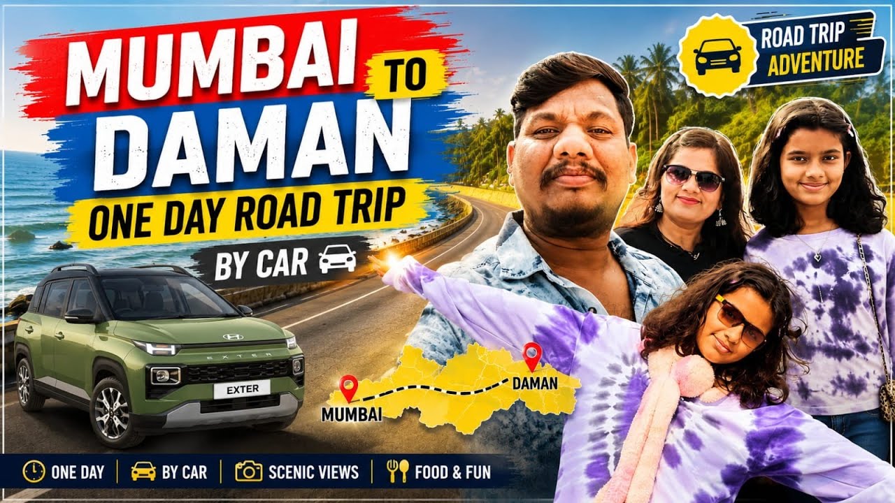 Mumbai to Daman by Road | One Day Car Trip | Daman | #roamswithsurendra #travel #damantrip