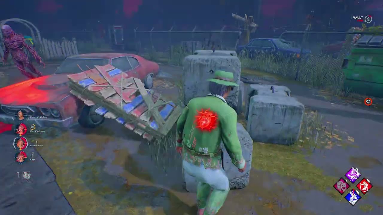 4 minutes of stressful endgame looping in Dead by daylight