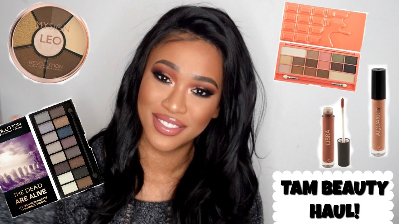 MAKEUP REVOLUTION/TAM BEAUTY HAUL! My Sign Collection, Peach Chocolate Palette & MORE...