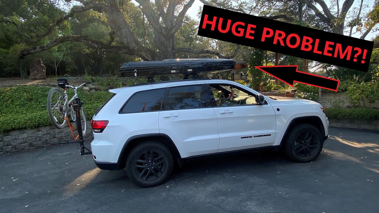 2020 Roofnest Sparrow on a 2018 Jeep Grand Cherokee - HUGE Overhang Problem Solved