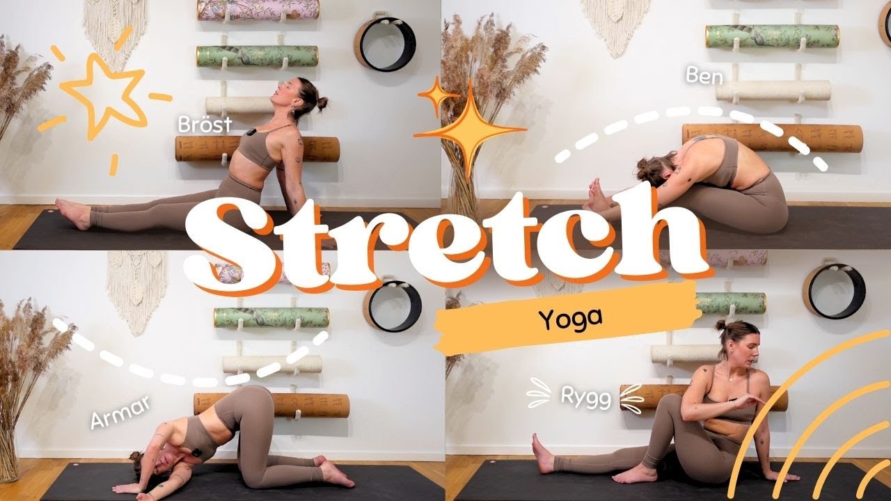 Stretch Yoga - 20 minuter Yoga på svenska