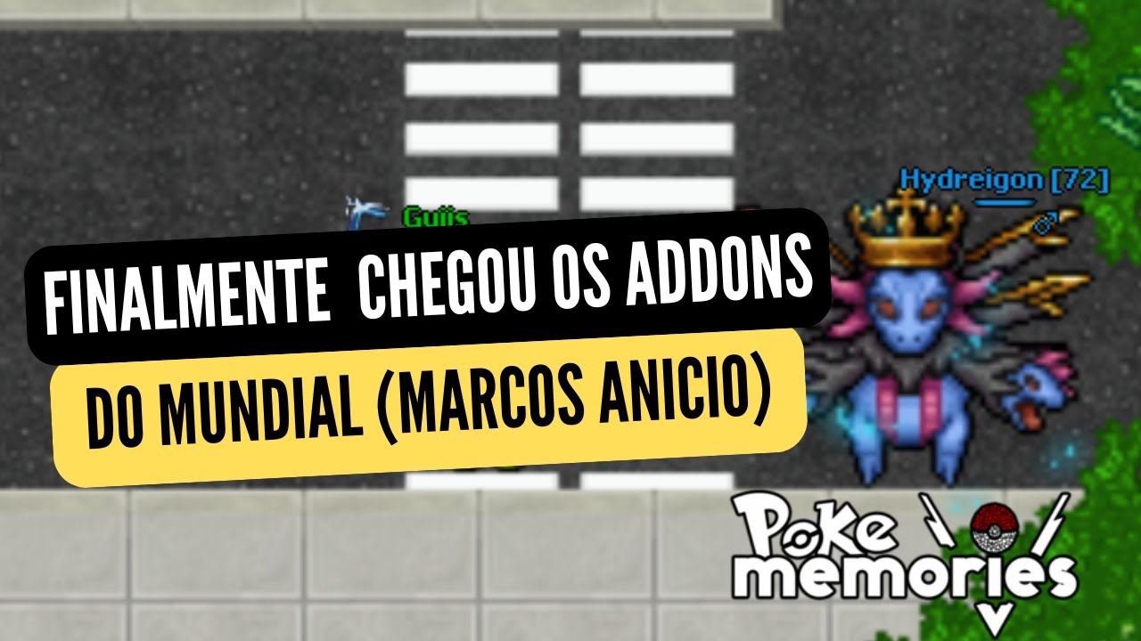 FINALMENTE CHEGOU O NOVO ADDON DO MUNDIAL DO POKEMEMORIES!