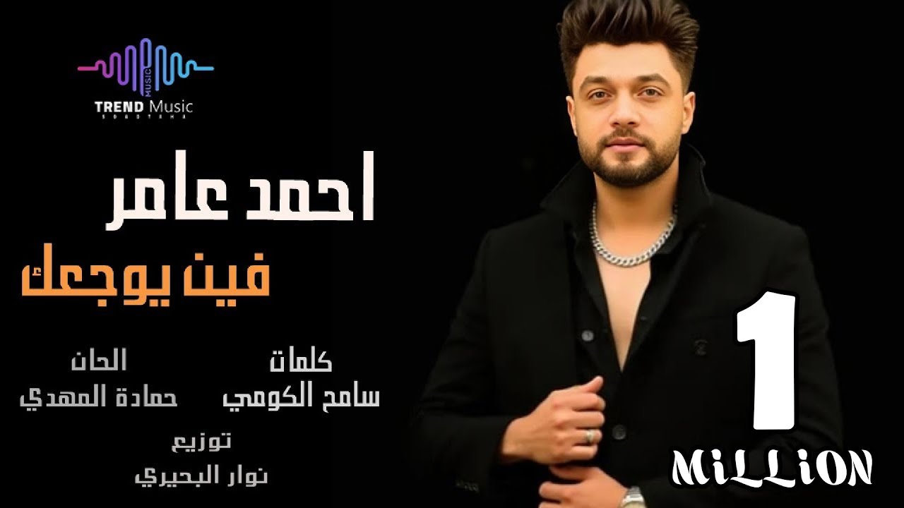 اغنيه احمد عامر - فين يوجعك ( لو كنت اخر حد جنبي هضحي بيك ) تريند التيك توك 2025