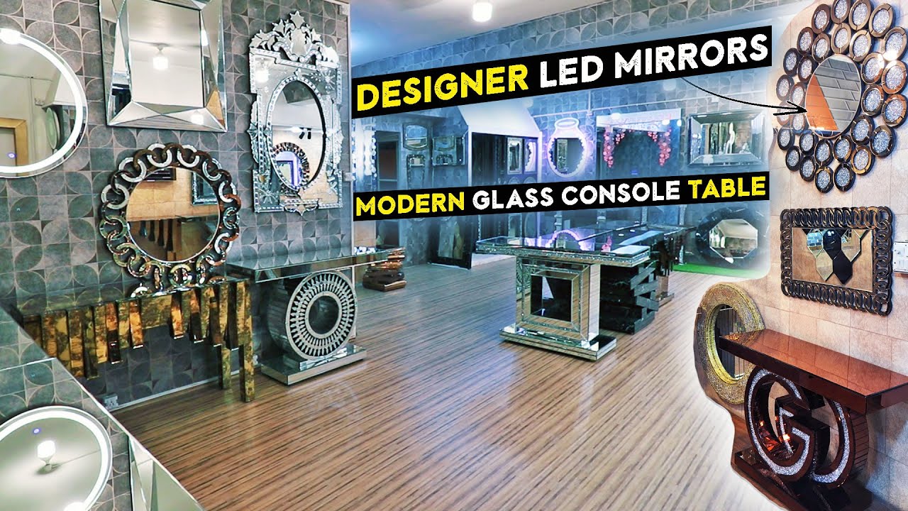Buy Modern Decorative Led Mirrors At Best Price || Luxury Console Tables || Designer Glass Furniture