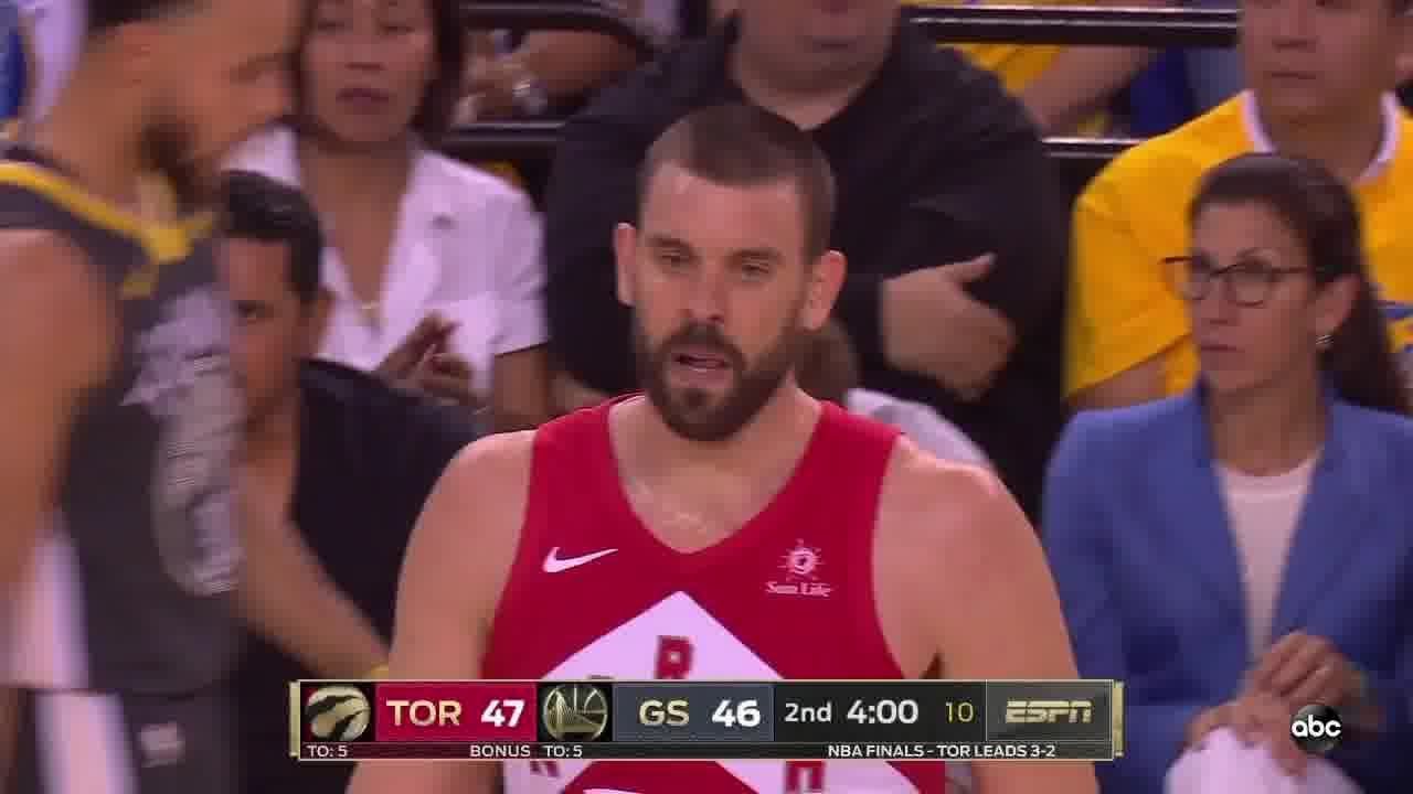 Marc Gasol All Game Actions 2019 NBA Finals Game 6 Raptors vs Warriors Highlights