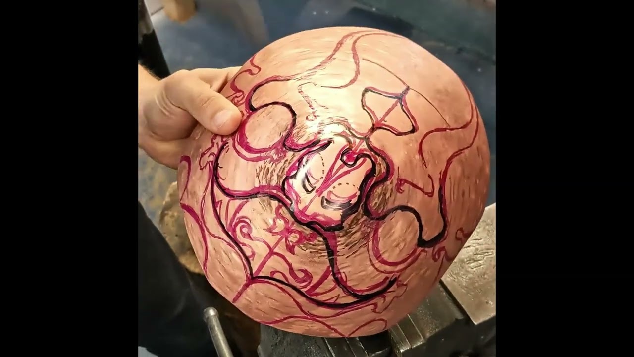 Bat Mask full length cut Part 1: Raising and forming stakes.